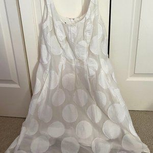 White polka dot dress